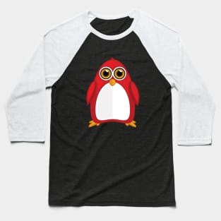 Red Penguin Baseball T-Shirt
